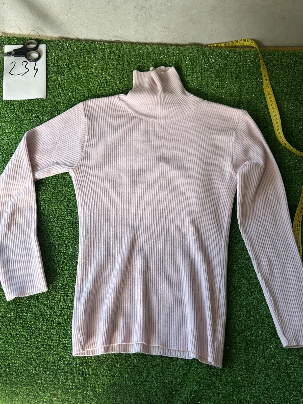 Col roulé beige crème cache cache